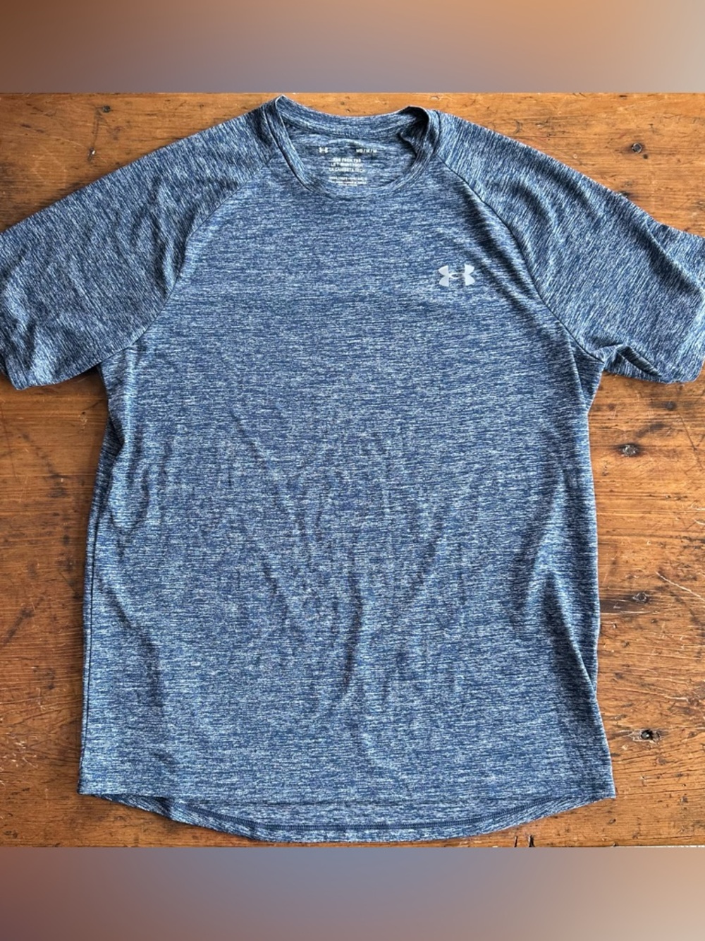 Under Armour Blue Heather Performance Short Sleeve Tee